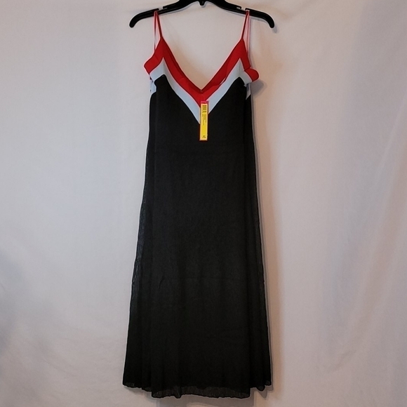 CATHERINE Malandrino V Neck and V Back Pleated Dress - Picture 7 of 14